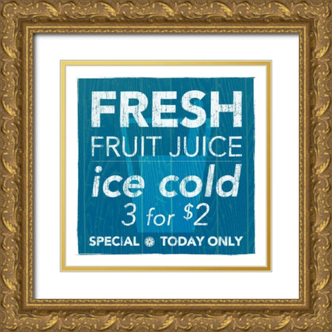 Fresh Juice Gold Ornate Wood Framed Art Print with Double Matting by Emery, Kristin