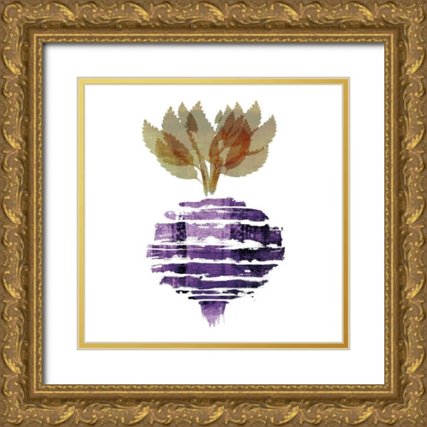 Beet I Gold Ornate Wood Framed Art Print with Double Matting by Emery, Kristin