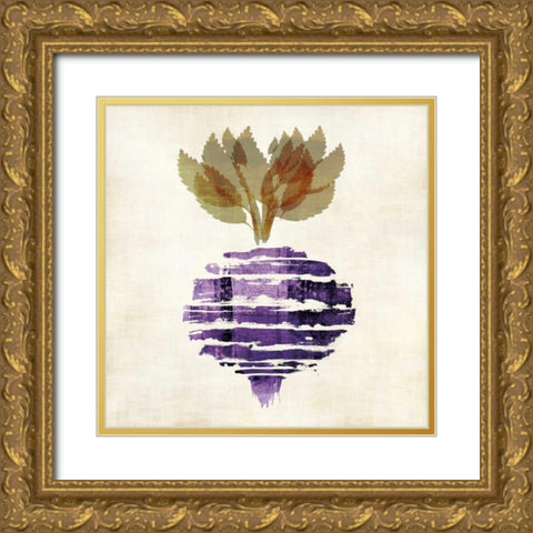 Beet II Gold Ornate Wood Framed Art Print with Double Matting by Emery, Kristin