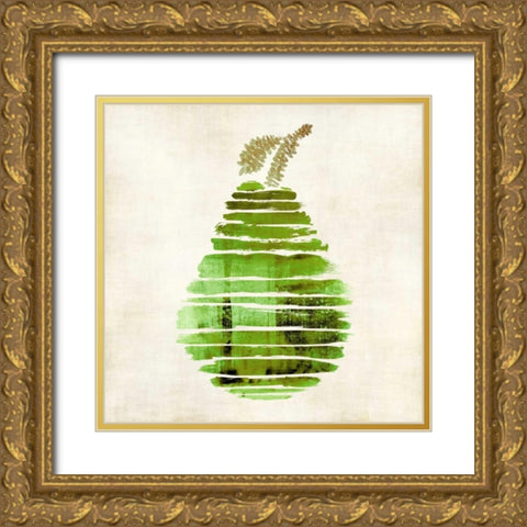 Pear Gold Ornate Wood Framed Art Print with Double Matting by Emery, Kristin
