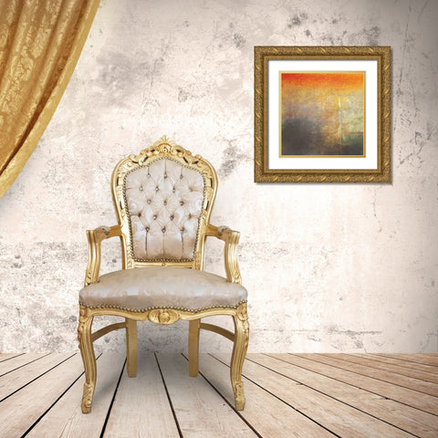 Sunset 1 Gold Ornate Wood Framed Art Print with Double Matting by Emery, Kristin