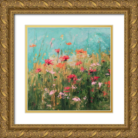 Spring In Your Day Gold Ornate Wood Framed Art Print with Double Matting by Kruk