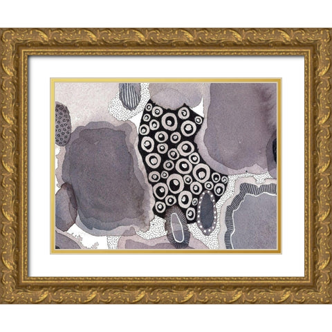 Close Evolutions 5 Gold Ornate Wood Framed Art Print with Double Matting by Rupe, Kim