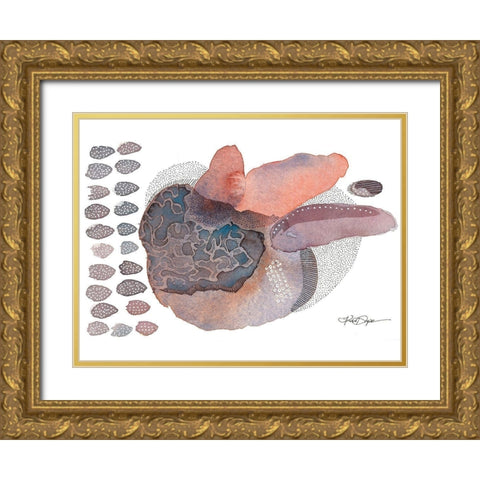 Close Evolutions Gold Ornate Wood Framed Art Print with Double Matting by Rupe, Kim