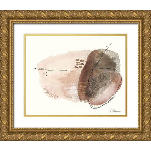 Moon Rock Gold Ornate Wood Framed Art Print with Double Matting by Rupe, Kim