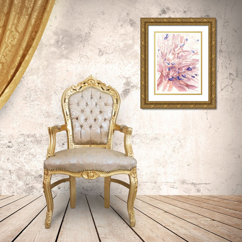 Cactus Bloom Gold Ornate Wood Framed Art Print with Double Matting by Rupe, Kim