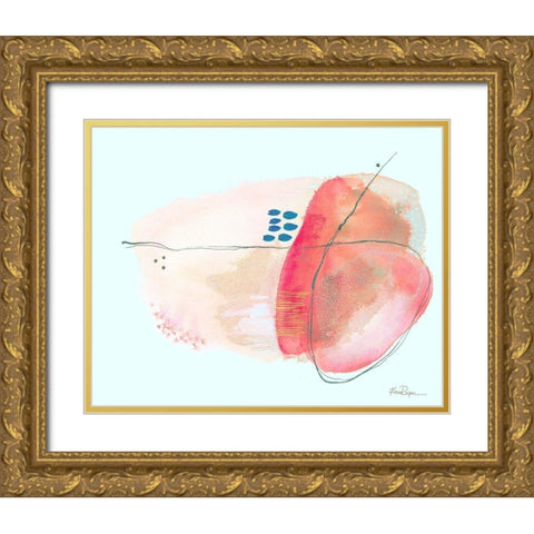 Sea Rock Gold Ornate Wood Framed Art Print with Double Matting by Rupe, Kim
