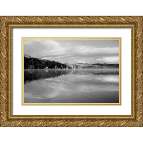 Reflections of Summer BW 2B Gold Ornate Wood Framed Art Print with Double Matting by Grey, Jace