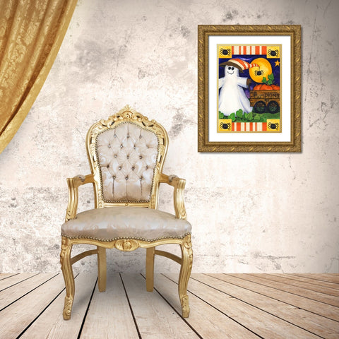 Hey There Gold Ornate Wood Framed Art Print with Double Matting by Korsgaden, Laurie