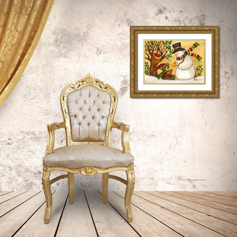 Star of Wonder Gold Ornate Wood Framed Art Print with Double Matting by Korsgaden, Laurie