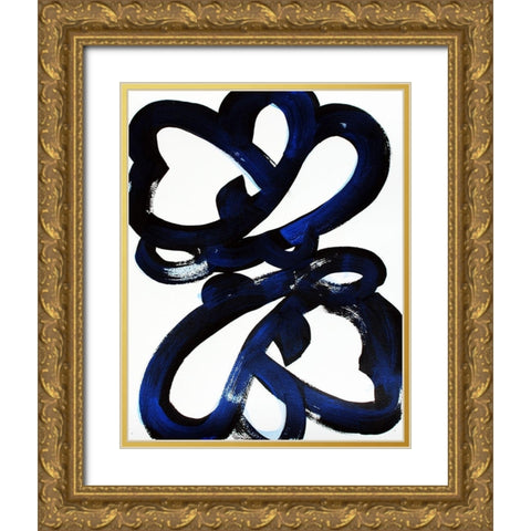 Flight 1 Gold Ornate Wood Framed Art Print with Double Matting by Mintz, Lisa
