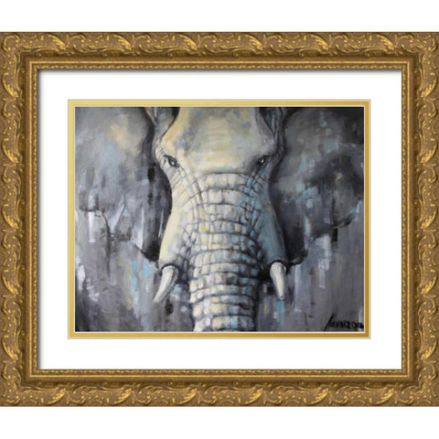 Lgray 1 Gold Ornate Wood Framed Art Print with Double Matting by Colberg, Lisa