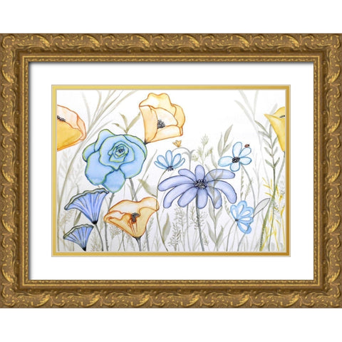 Waterfield Gold Ornate Wood Framed Art Print with Double Matting by Rossi, Lorraine