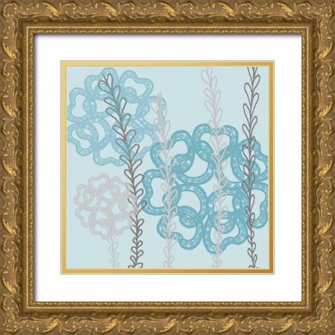 Pastel Pop 2 Gold Ornate Wood Framed Art Print with Double Matting by Rossi, Lorraine
