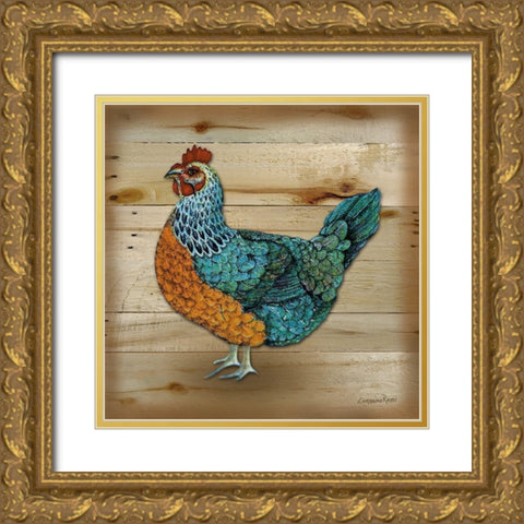 Henrietta Wood 1 Gold Ornate Wood Framed Art Print with Double Matting by Rossi, Lorraine