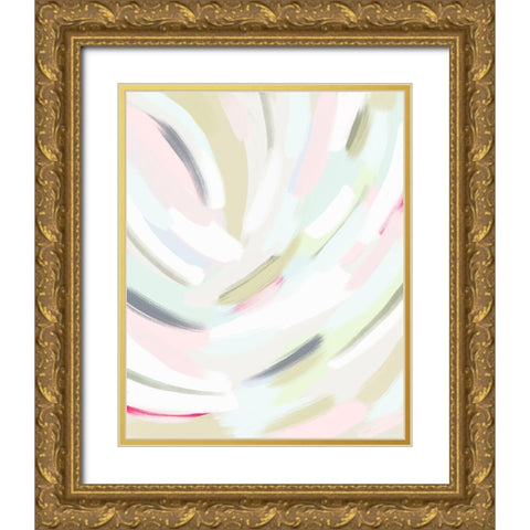 Abstract Pinky 2 Gold Ornate Wood Framed Art Print with Double Matting by Straatsma, Leah