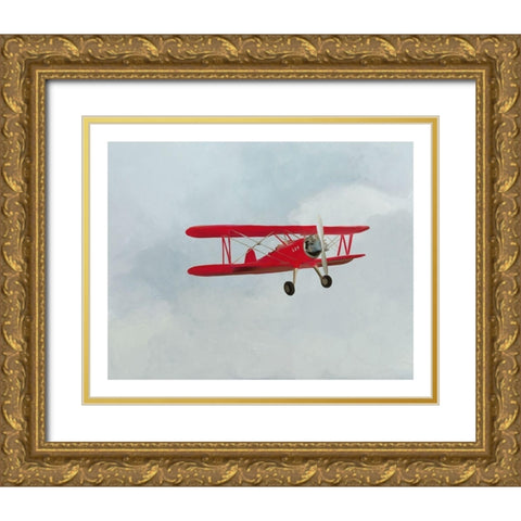 Up and Away Gold Ornate Wood Framed Art Print with Double Matting by Straatsma, Leah