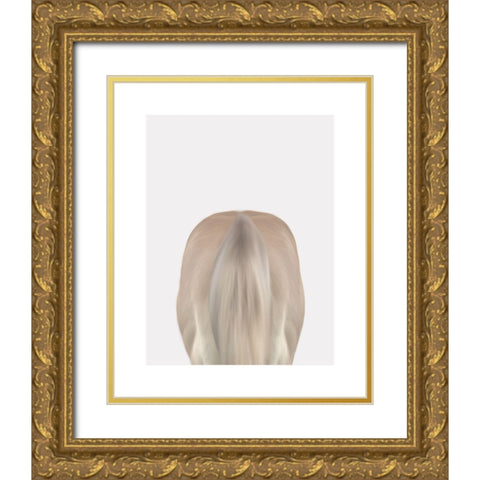 Horse Butt Gold Ornate Wood Framed Art Print with Double Matting by Straatsma, Leah