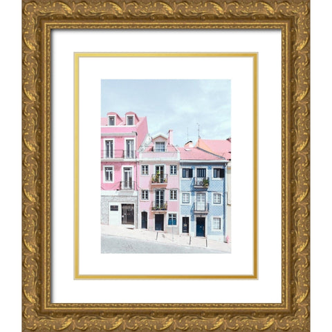 Lisbon 2 Gold Ornate Wood Framed Art Print with Double Matting by Straatsma, Leah