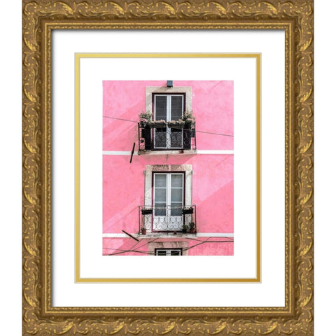 Lisbon 4 Gold Ornate Wood Framed Art Print with Double Matting by Straatsma, Leah