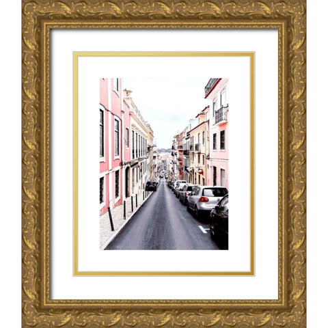 Lisbon 6 Gold Ornate Wood Framed Art Print with Double Matting by Straatsma, Leah