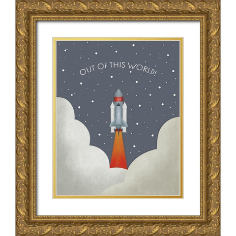 Out of This World Gold Ornate Wood Framed Art Print with Double Matting by Straatsma, Leah