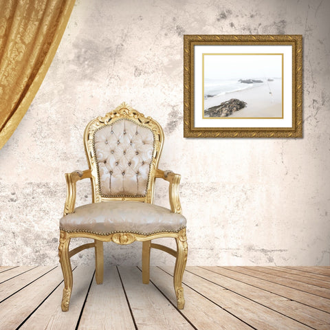 Gone Fishing Gold Ornate Wood Framed Art Print with Double Matting by Straatsma, Leah