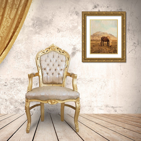 Home on the Range Gold Ornate Wood Framed Art Print with Double Matting by Straatsma, Leah