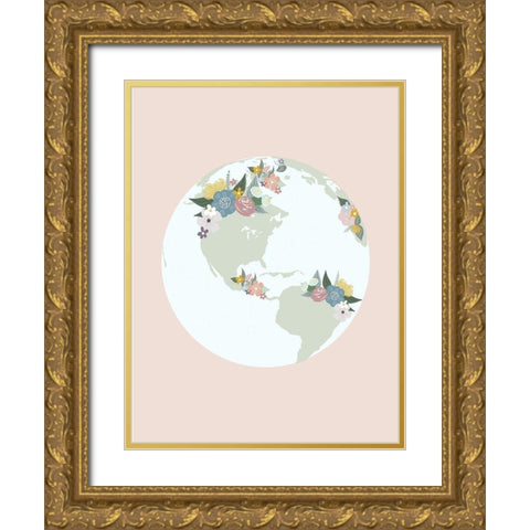 Beautiful Earth Gold Ornate Wood Framed Art Print with Double Matting by Straatsma, Leah