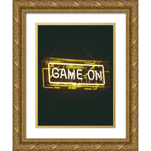 Game On Gold Ornate Wood Framed Art Print with Double Matting by Straatsma, Leah