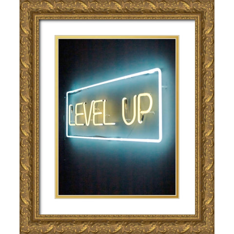 Level Up Gold Ornate Wood Framed Art Print with Double Matting by Straatsma, Leah