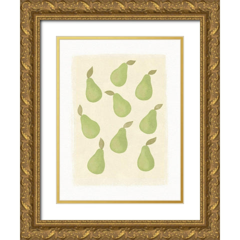 Pears Gold Ornate Wood Framed Art Print with Double Matting by Straatsma, Leah
