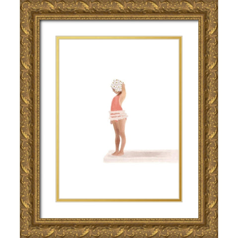 Take The Plunge Gold Ornate Wood Framed Art Print with Double Matting by Straatsma, Leah
