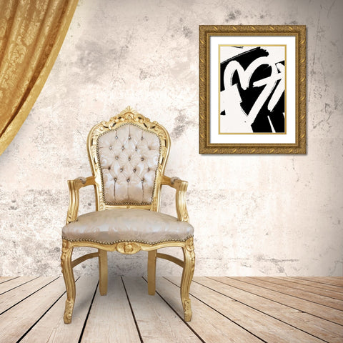 Shot Through The Heart Gold Ornate Wood Framed Art Print with Double Matting by Straatsma, Leah