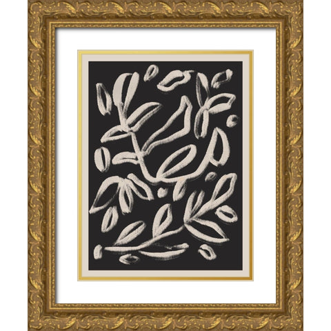 Botanical Vines 3 Gold Ornate Wood Framed Art Print with Double Matting by Straatsma, Leah
