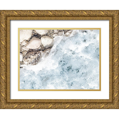 Rocky Shore 1 Gold Ornate Wood Framed Art Print with Double Matting by Straatsma, Leah