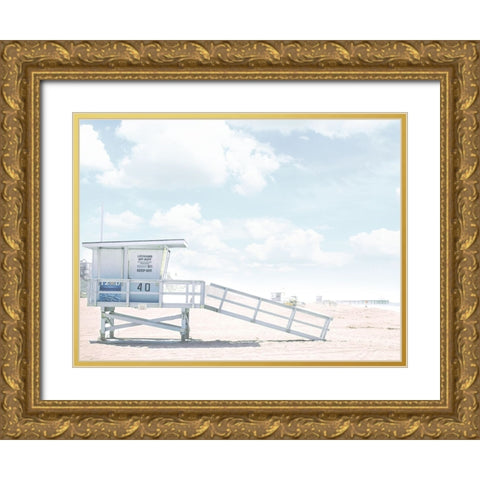 Hut Clouds Gold Ornate Wood Framed Art Print with Double Matting by Straatsma, Leah