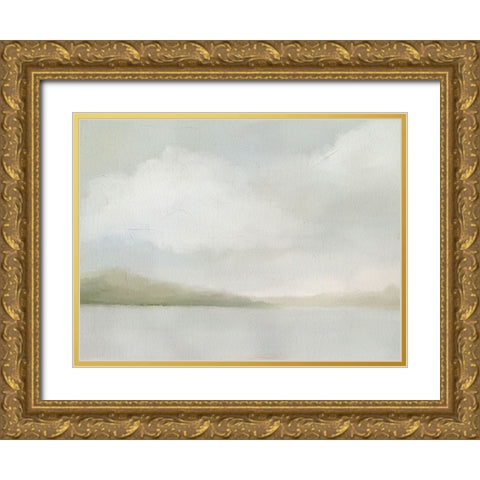 A Tranquil Morning Gold Ornate Wood Framed Art Print with Double Matting by Straatsma, Leah