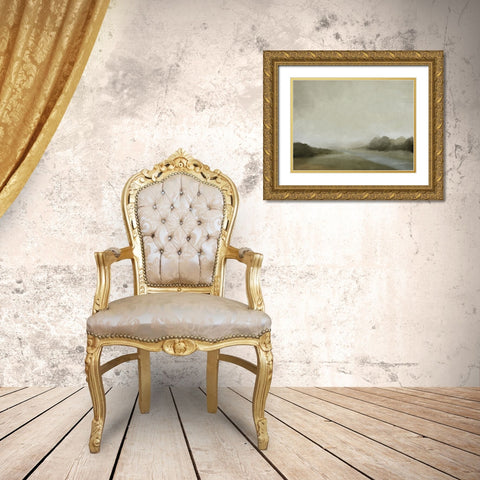 Lovers Creek Gold Ornate Wood Framed Art Print with Double Matting by Straatsma, Leah