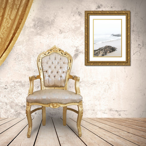 Ocean View Gold Ornate Wood Framed Art Print with Double Matting by Straatsma, Leah