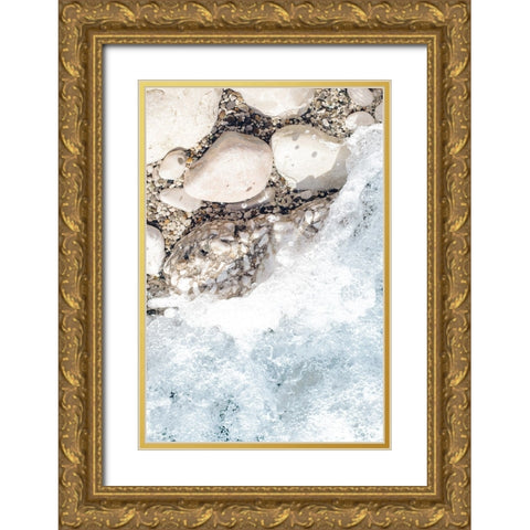 Rocky Shore 1 Gold Ornate Wood Framed Art Print with Double Matting by Straatsma, Leah