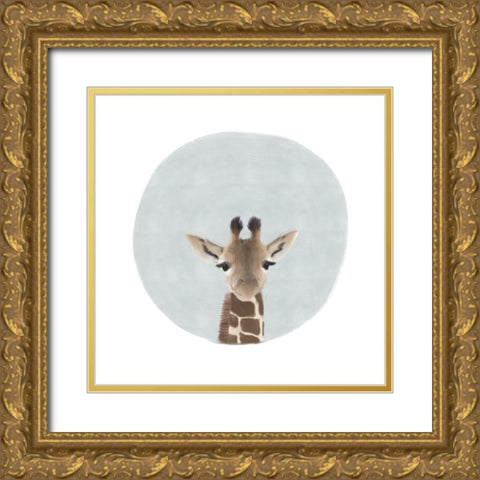 Baby G Gray Gold Ornate Wood Framed Art Print with Double Matting by Straatsma, Leah