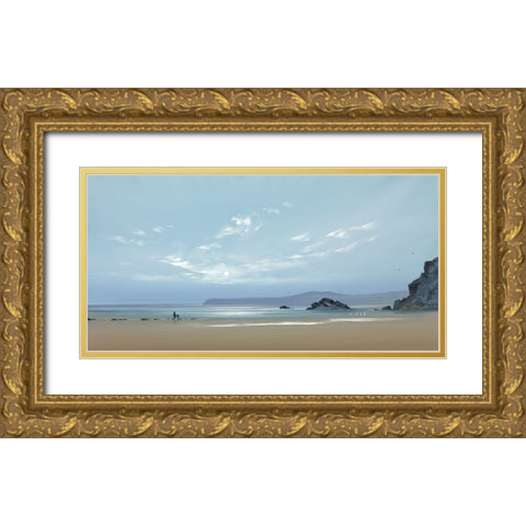 Ebb Tide 1 Gold Ornate Wood Framed Art Print with Double Matting by Lee, Spencer