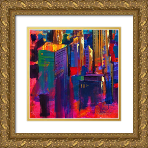 Affective Art 2 Gold Ornate Wood Framed Art Print with Double Matting by Holzner, Renate