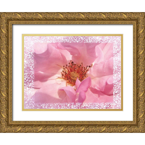 Rosenkern Rahmen Gold Ornate Wood Framed Art Print with Double Matting by May