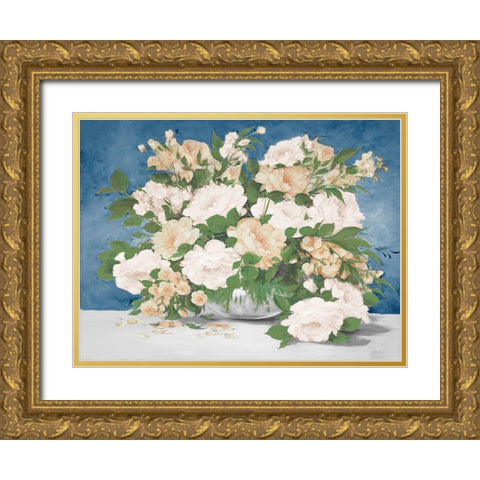 Elegant Center Piece 1 Gold Ornate Wood Framed Art Print with Double Matting by May