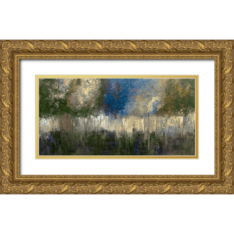 Natures Fantasy Gold Ornate Wood Framed Art Print with Double Matting by Unknown