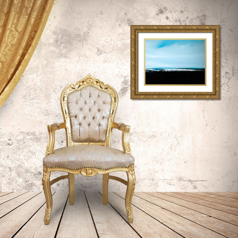 At Sea Gold Ornate Wood Framed Art Print with Double Matting by Timmington
