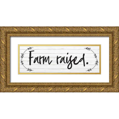 Farm Raised 3 Gold Ornate Wood Framed Art Print with Double Matting by Hogan, Melody