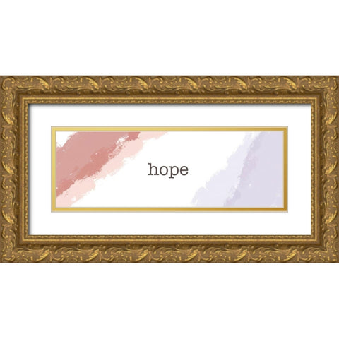 Desert Hope Gold Ornate Wood Framed Art Print with Double Matting by Hogan, Melody